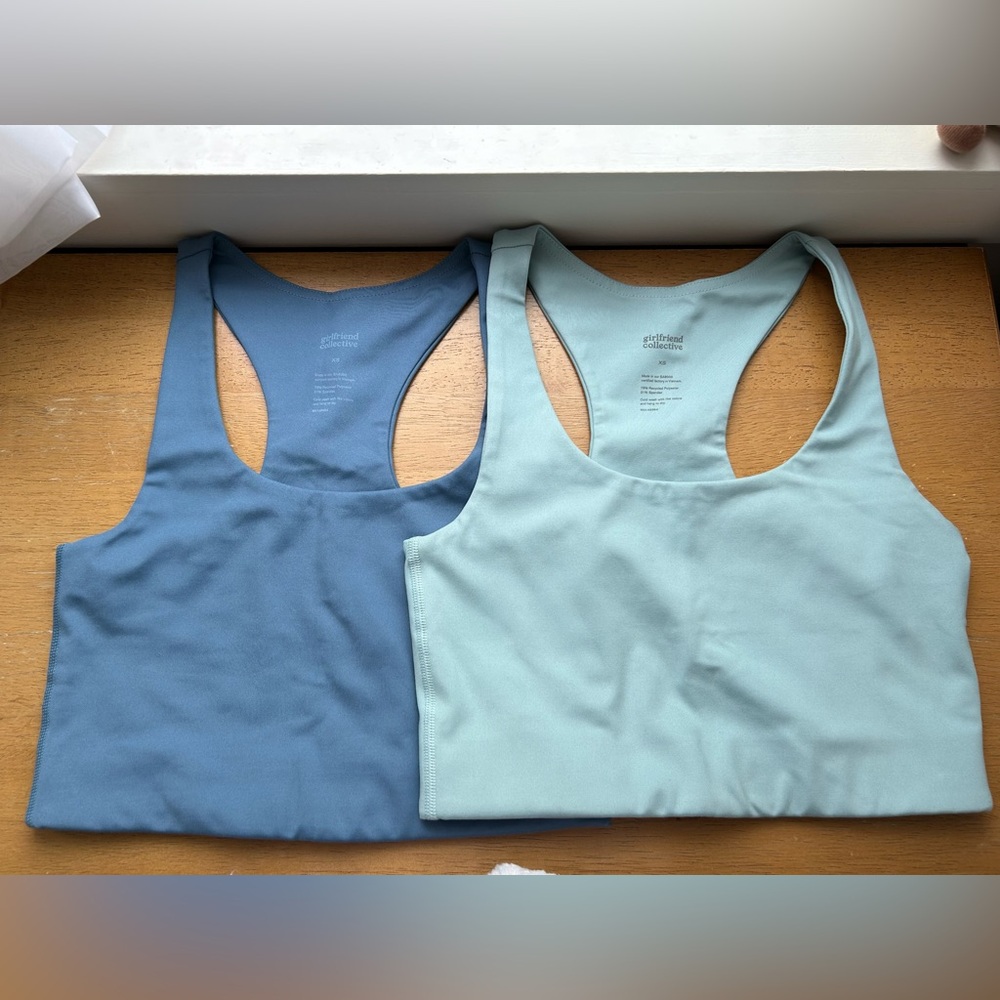 Girlfriend Collective Paloma Bras (set of 2) EUC